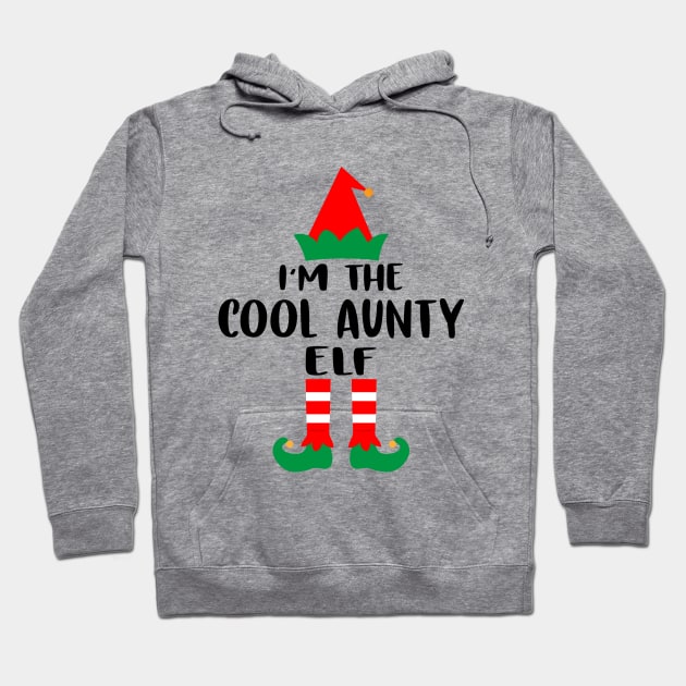 I'm The Cool Aunty Elf Family Matching Group Christmas Costume Outfit Pajama Funny Gift Hoodie by norhan2000